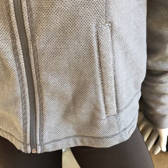 prAna Rockaway Gray Full Zip Hooded Jacket Women's Size Small Zipped Pockets - Picture 4 of 8